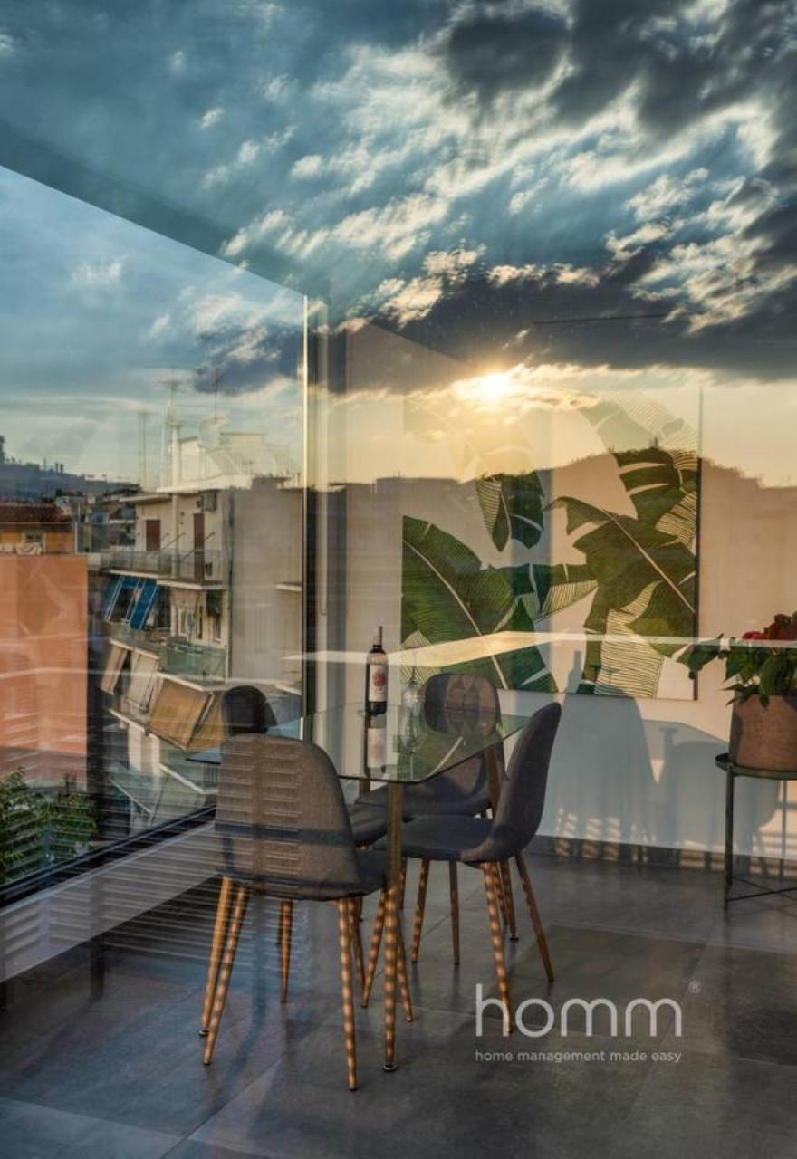 アテネ59M² Homm Loft- Penthouse With Acropolis View,2Pplアパートメント エクステリア 写真