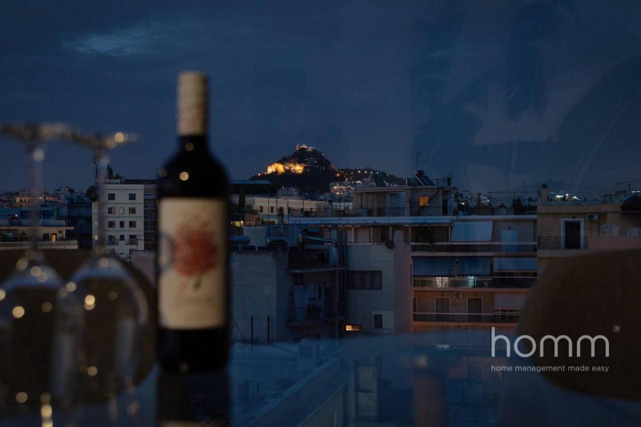 アテネ59M² Homm Loft- Penthouse With Acropolis View,2Pplアパートメント エクステリア 写真